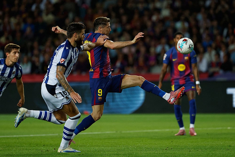 Spain soccer La Liga 2025-26 FC Barcelona vs Real Sociedad_