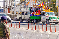 Leh Violence Judicial Inquiry: 93 Witnesses Examined, Probe Nears Completion Photo: PTI/S Irfan : Funeral of Leh violence victim