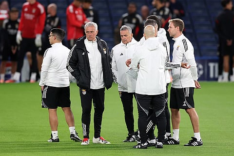 Benfica's head coach Jose Mourinho