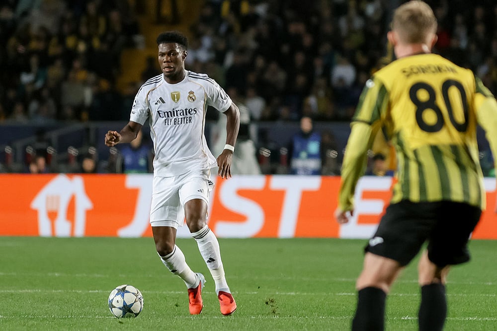 UEFA Champions League 2025-26 match KAI vs RMD_Aurelien Tchouameni 