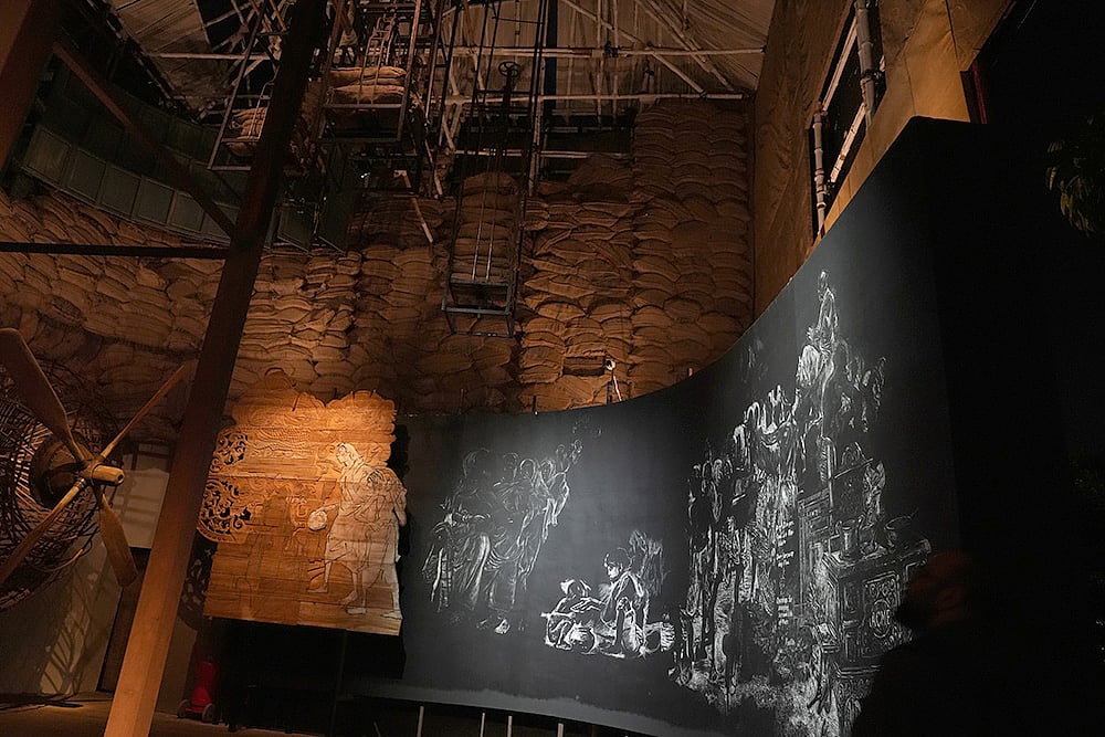 Kolkatas Nabanna Pandal by Behala Friends portrays war, famine, and survival