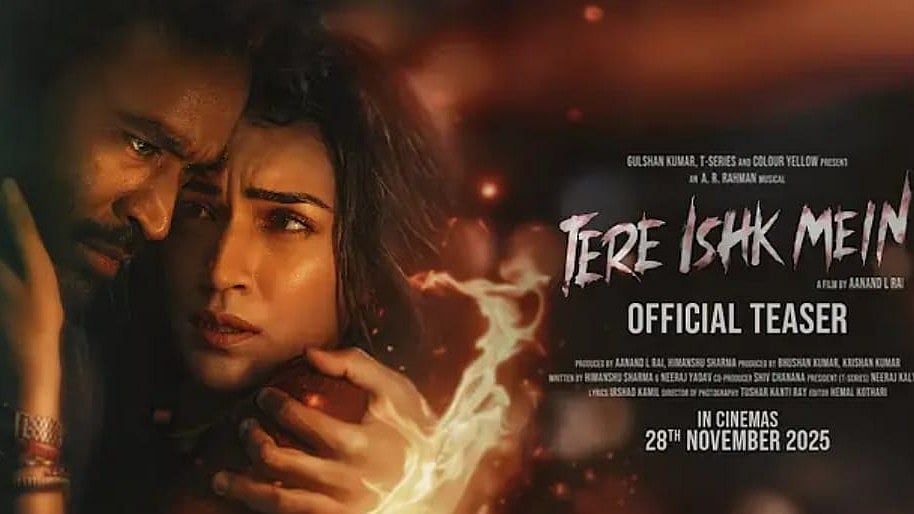 Dhanush and Kriti Sanon starrer Tere Ishk Mein teaser out - YouTube