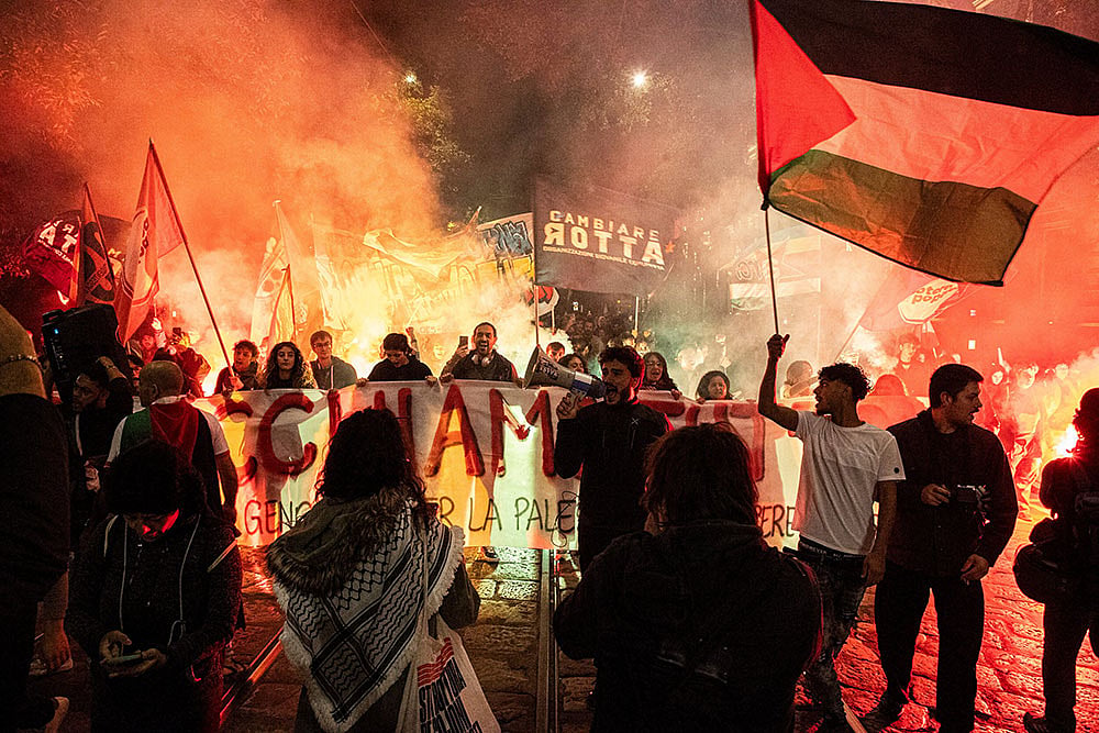 | Photo: Marco Ottico/LaPresse via AP : Italy Mideast Wars Gaza Flotilla