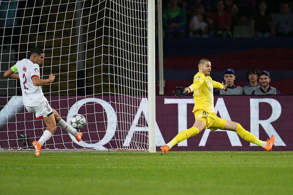 Champions League Soccer Match: Paris Saint Germain vs Barcelona