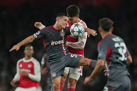 Champions League Soccer Match: Arsenal vs Olympiakos