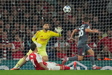 Britain Soccer Champions League: Arsenal vs Olympiakos