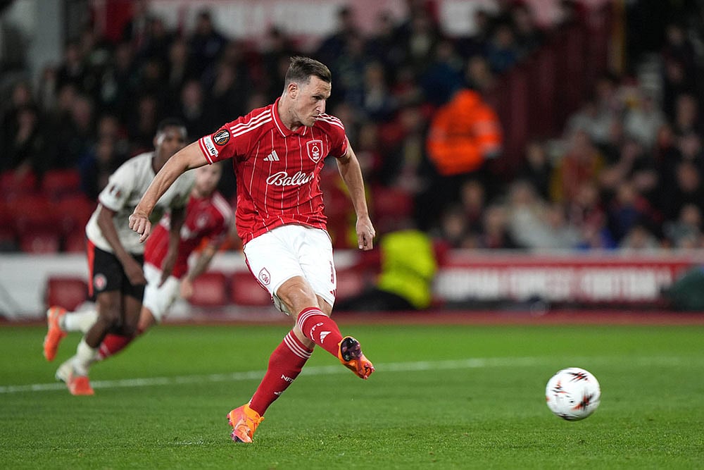 UEFA Europa League 2025-26 soccer match Nottingham Forest vs Midtjylland_Chris Wood 