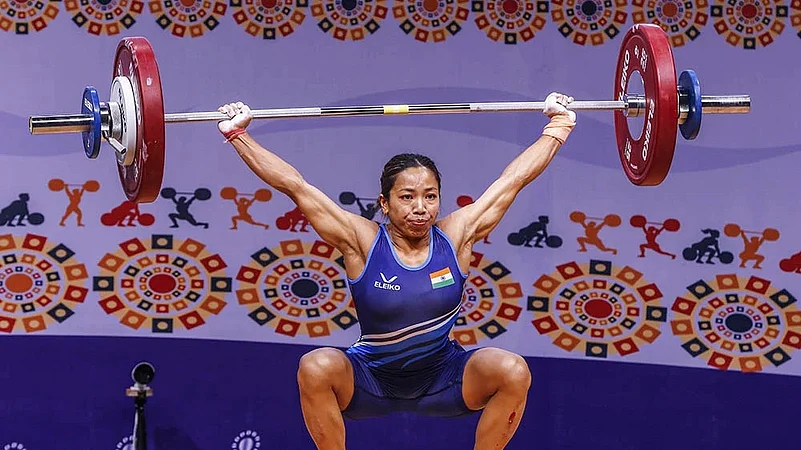 Mirabai Chanu at world weightlifting championships