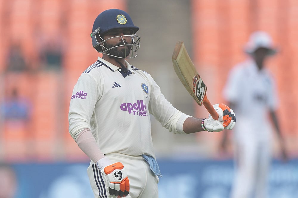 India vs West indies cricket series 1st test day 2 photos: Ravindra Jadeja