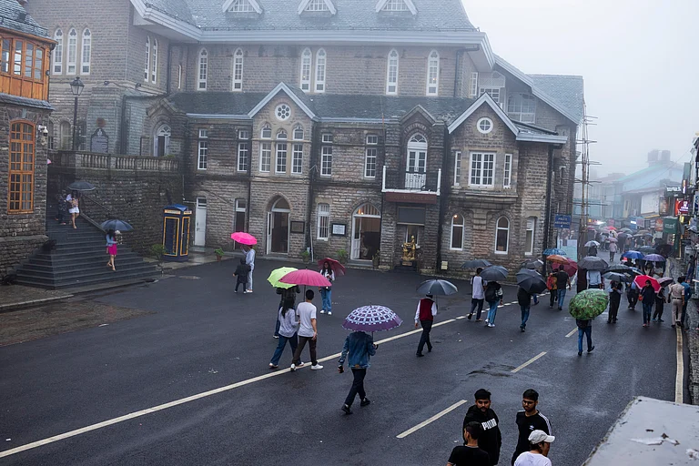 Shimla town is fast losing its enduring culture of walking with “umbrella and jacket” - Shutterstock