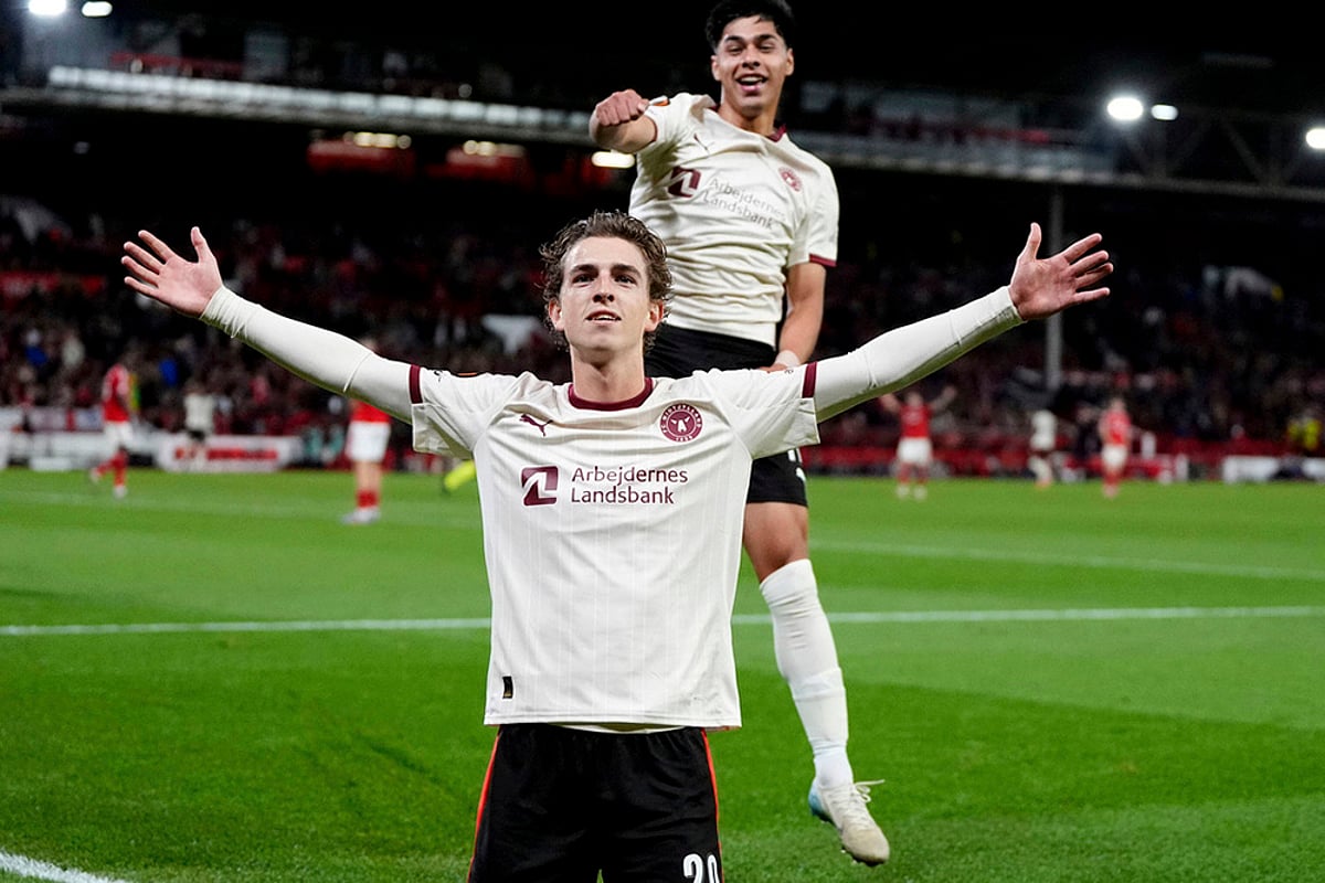 UEFA Europa League 2025-26 soccer match Nottingham Forest vs Midtjylland_Valdemar Andreasen