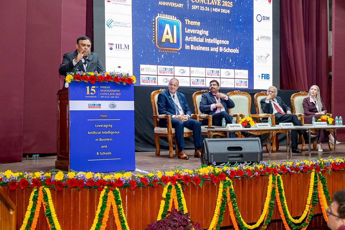 Special Guest addressing the guests at the event