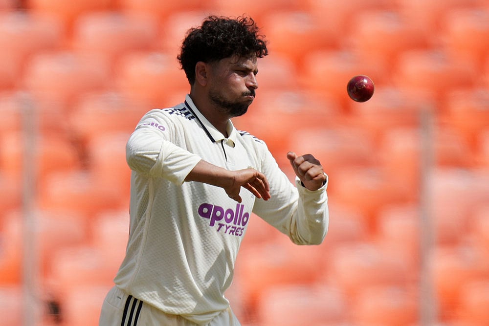 India Vs West Indies cricket series 1st Test  match Day 3 photos: Kuldeep Yadav