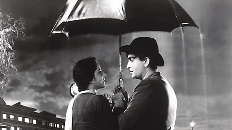 Still from Shree 420 - IMDB