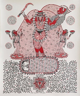 Santosh Kumar Das, feminine divine, Tantra art