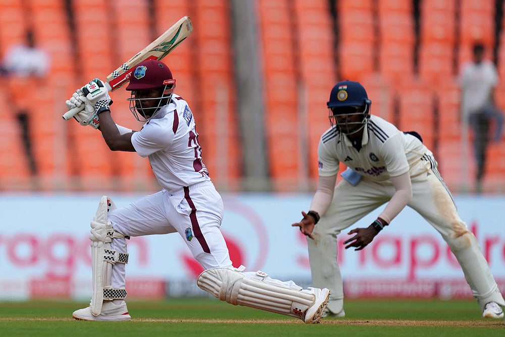 India Vs West Indies cricket series 1st Test  match Day 3 photos: Alick Athanaze