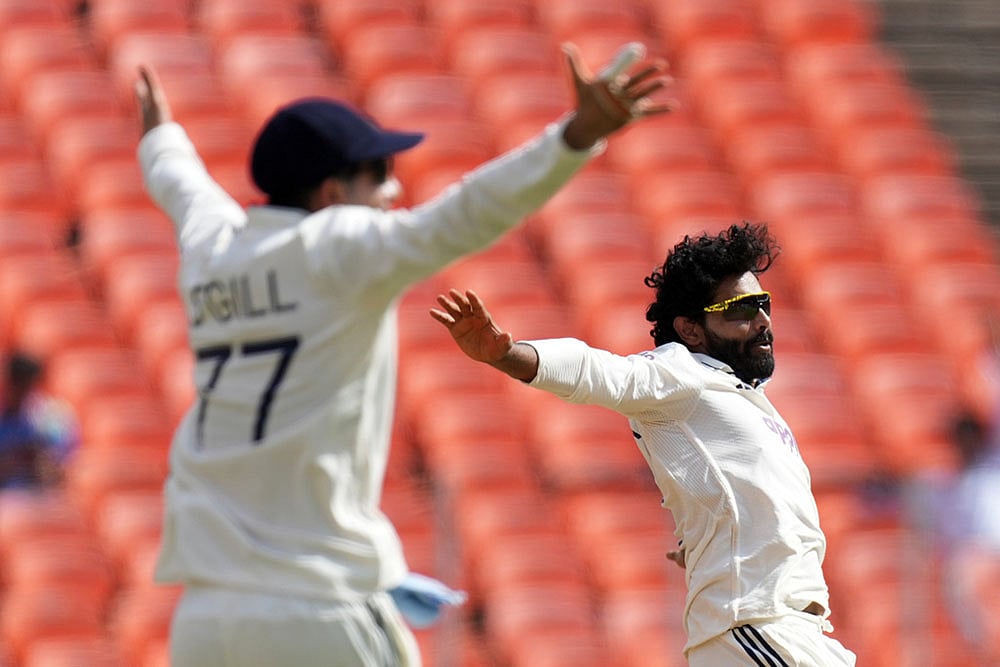 India Vs West Indies cricket series 1st Test  match Day 3 photos: Ravindra Jadeja