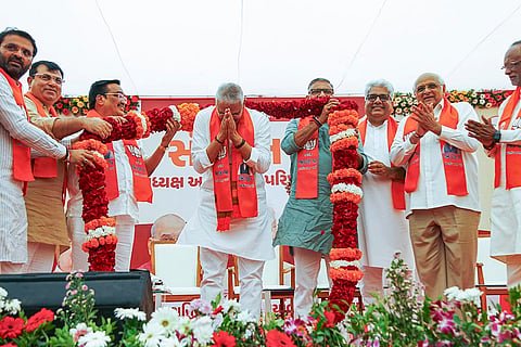 New Gujarat BJP chief Jagdish Vishwakarma