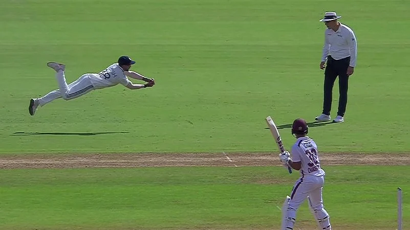 Nitish Kumar Reddys Flying Catch Rocks West Indies