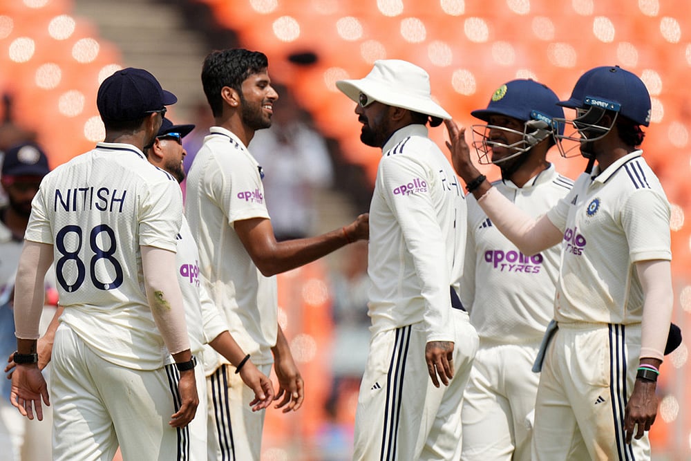 India Vs West Indies cricket series 1st Test  match Day 3 photos: Washington Sundar
