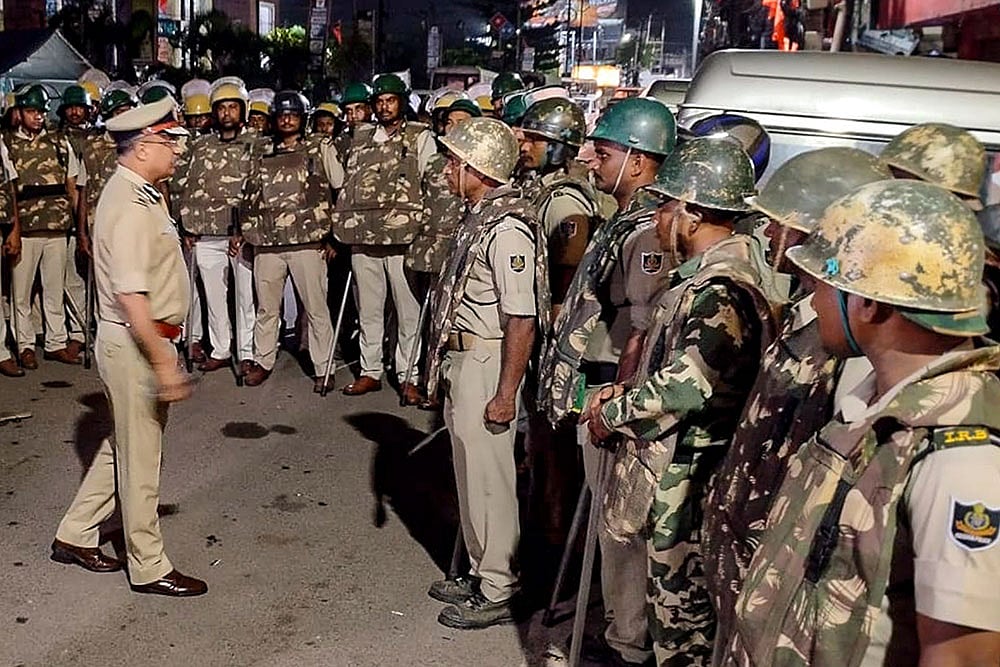DGP YB Khurania assesses the situation after Cuttack violence