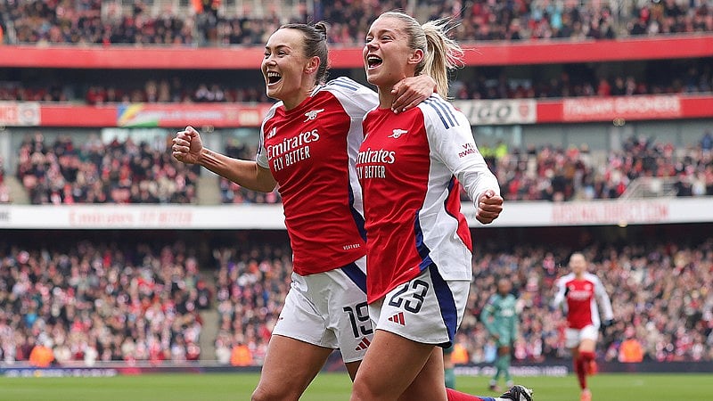 Arsenal face Lyon in the UWCL semi-final. - X/ ArsenalWFC