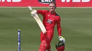 X/ muffadal_vohra : Jake Fraser-McGurk Smashes 29-Ball Century, Beats AB de Villiers’ List A Record