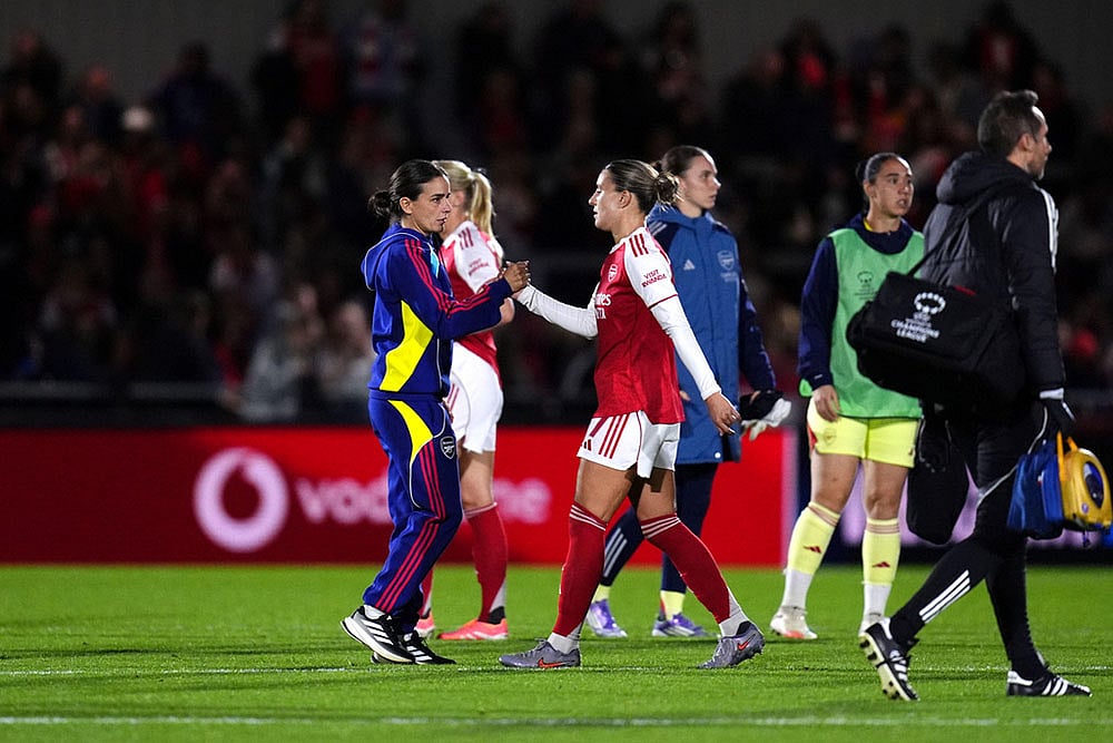 UEFA Womens Champions League soccer UWCL 2025-26 Arsenal vs Lyon_Renee Slegers
