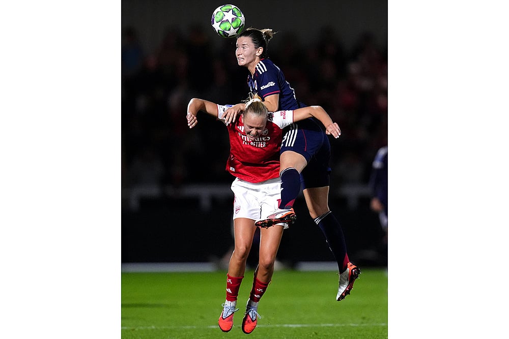 UEFA Womens Champions League soccer UWCL 2025-26 Arsenal vs Lyon_Frida Maanum