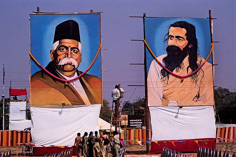 Group Efforts: A Rashtriya Swayamsevak Sangh (RSS) camp at Agra - | Photo: T. Narayan