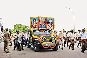 | Courtesy: X : Marching On: RSS Path Sanchalan (route march) in Tamil Nadu