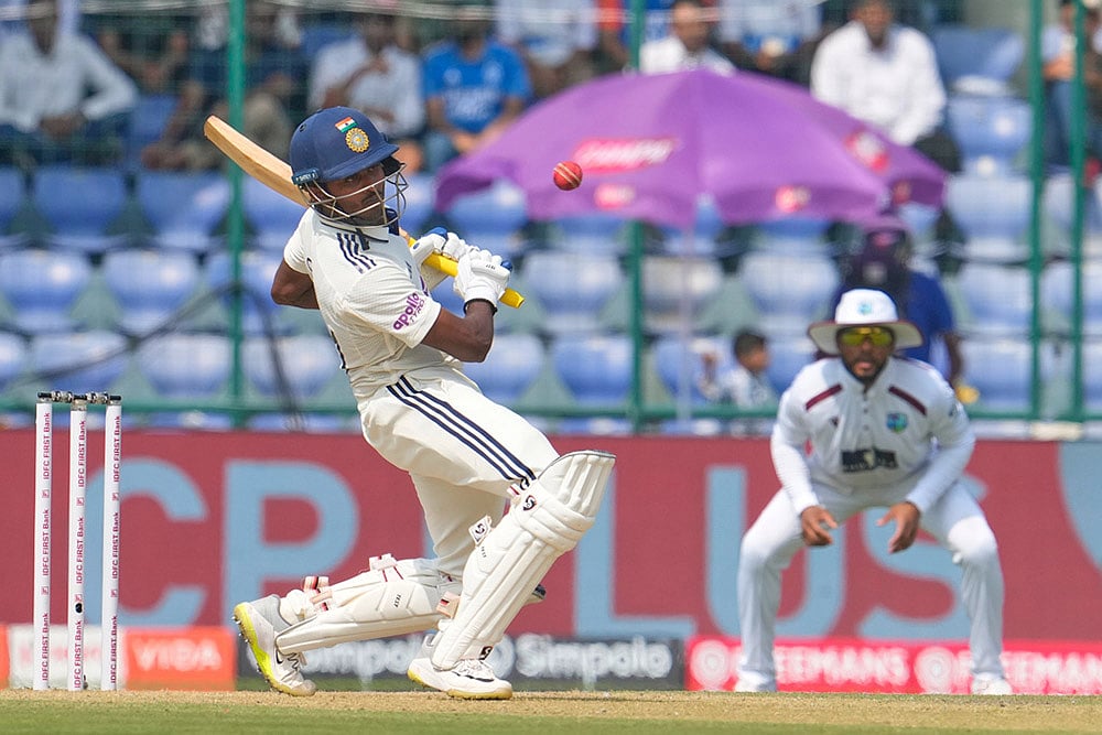 India Vs West Indies 2nd Test Cricket match Day 1 highlights_Sai Sudharsan