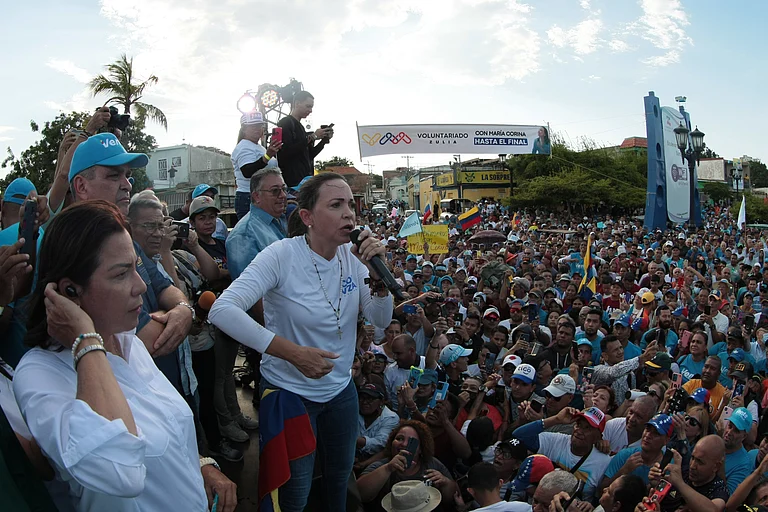Machado entered politics in 2002 as the founder and leader of the vote-monitoring group Súmate, alongside Alejandro Plaz. - | Shutterstock