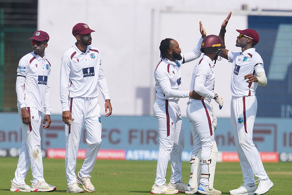 India Vs West Indies 2nd Test Cricket match Day 1 highlights_ Jomel Warrican