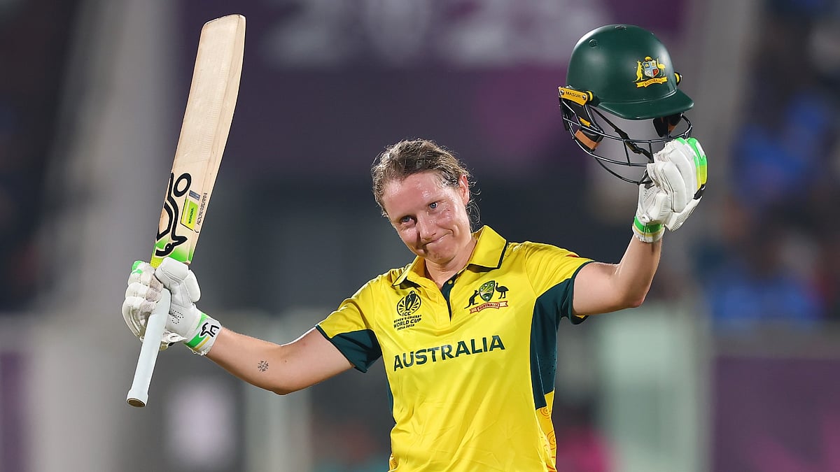 File Photo : Australia's Alyssa Healy during the 2025 Women's ODI World Cup 