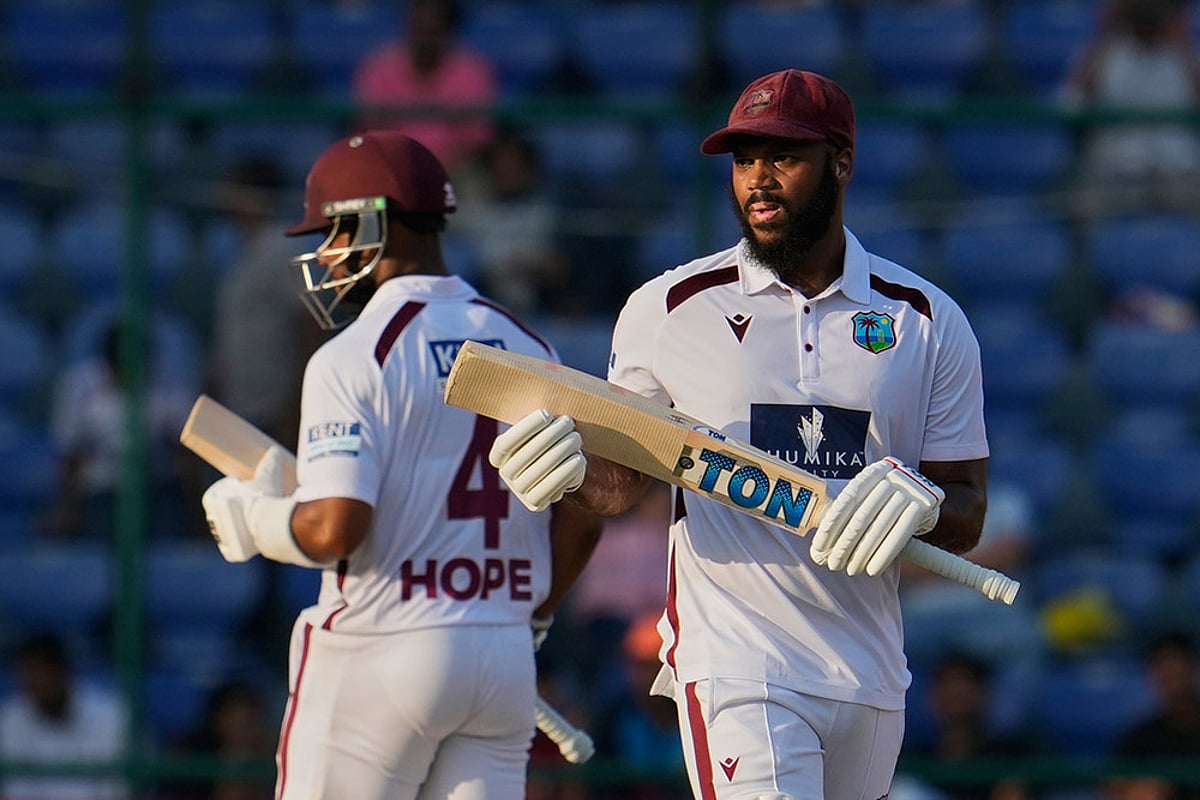 India Vs West Indies 2nd Test Cricket match Day 3 highlights_John Campbell, Shai Hope