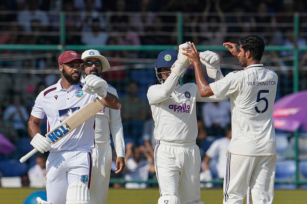 India Vs West Indies 2nd Test Cricket match Day 3 highlights_John Campbell 