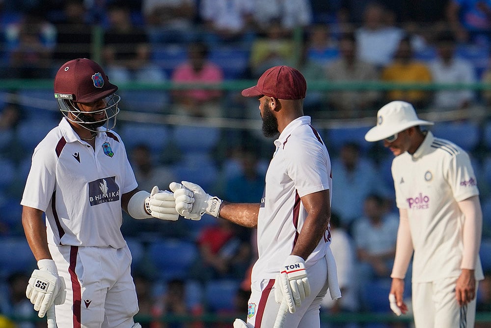 India Vs West Indies 2nd Test Cricket match Day 3 highlights_John Campbell and Shai Hope