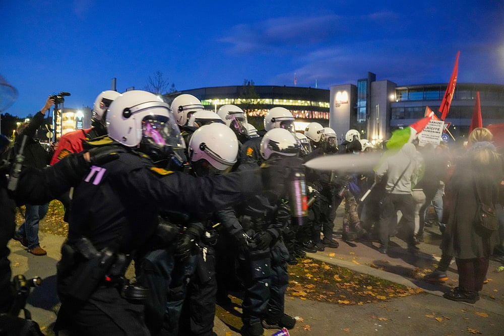 FIFA World Cup 2026 European Qualifiers Norway Vs Israel football match_Pro-Palestinian protest