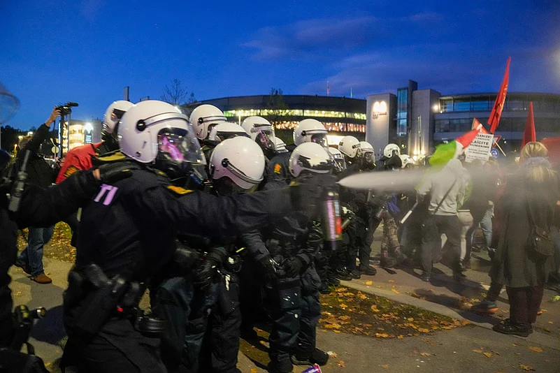 FIFA World Cup 2026 European Qualifiers Norway Vs Israel football match_Pro-Palestinian protest