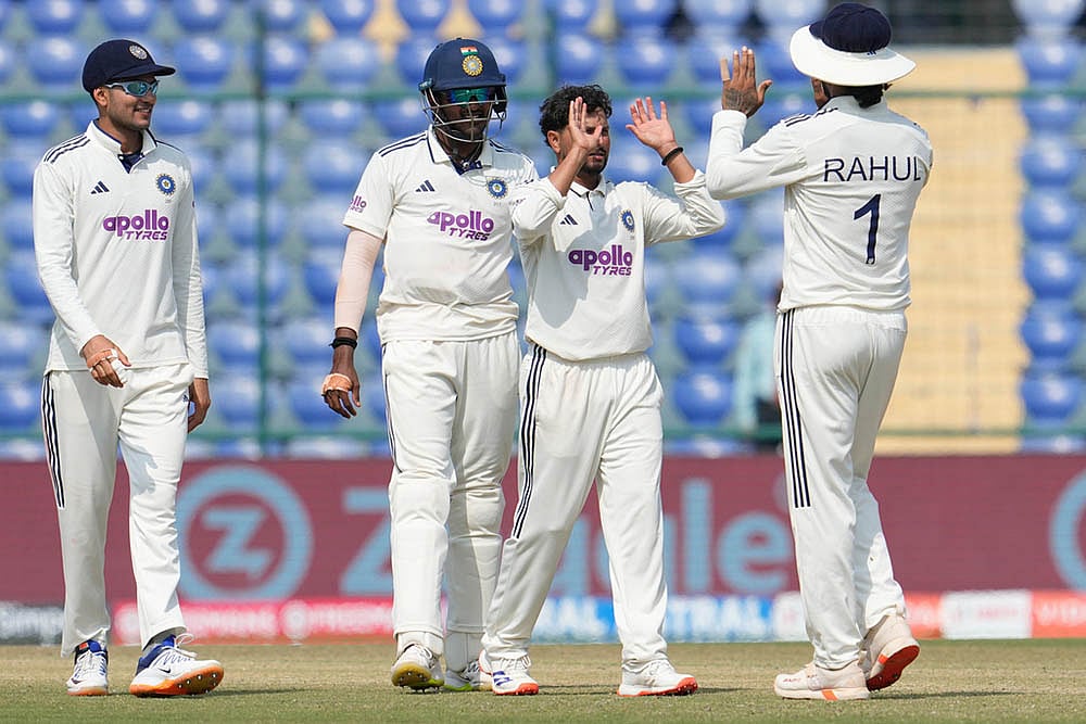 West indies tour of India, 2nd test cricket day 4 photo highlights_Kuldeep Yadav