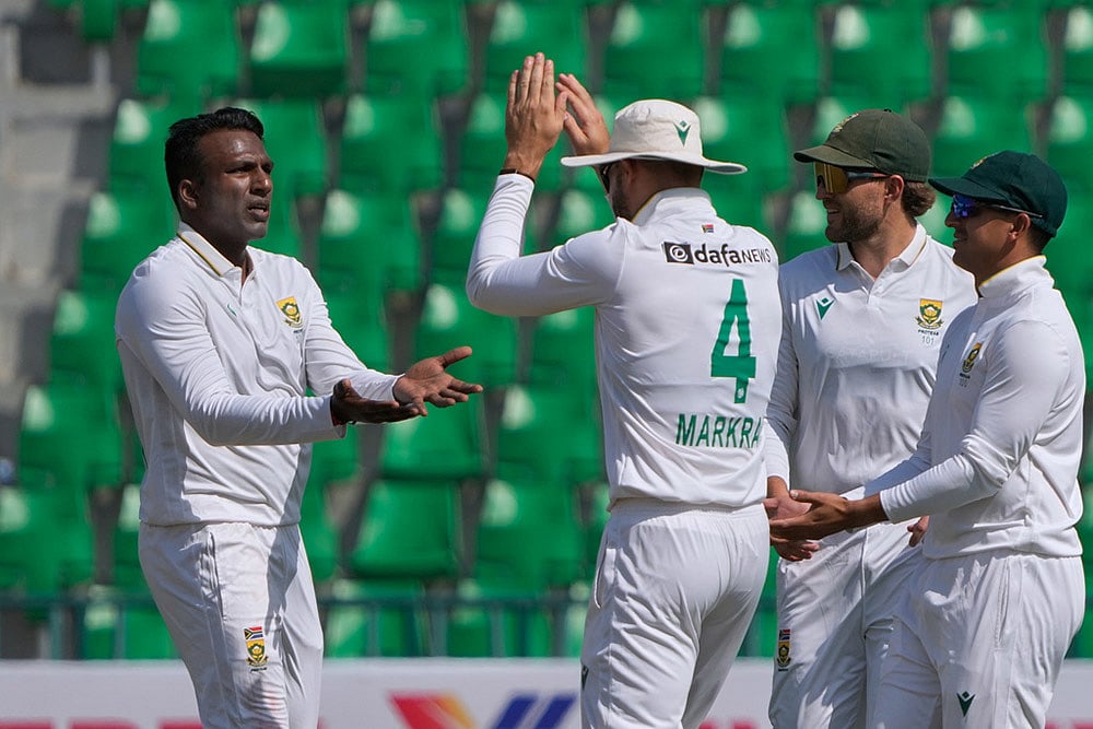 South Africa tour of Pakistan 1st test day 2 photos from Lahore_Senuran Muthusamy