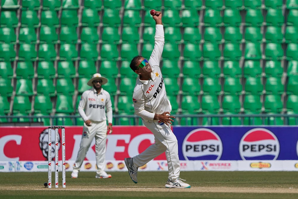 South Africa tour of Pakistan 1st test day 2 photos from Lahore_Noman Ali 