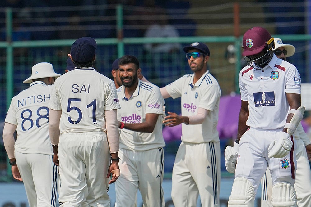 West indies tour of India, 2nd test cricket day 4 photo highlights_Jasprit Bumrah