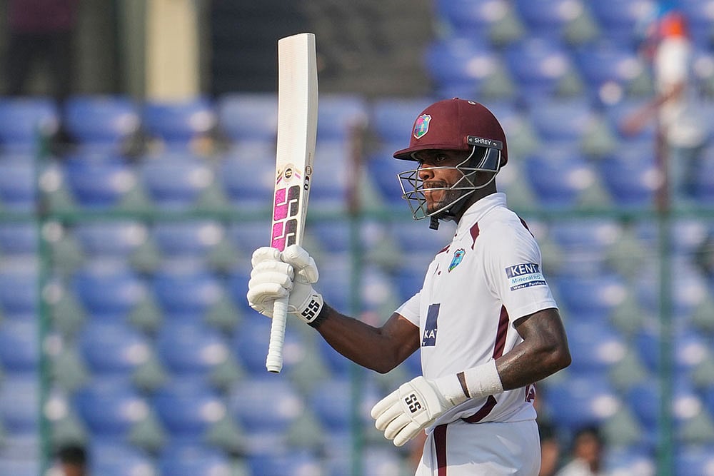 West indies tour of India, 2nd test cricket day 4 photo highlights_ Justin Greaves