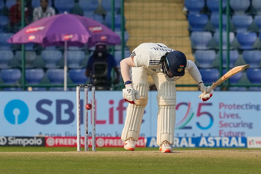 West indies tour of India, 2nd test cricket day 4 photo highlights_KL Rahul