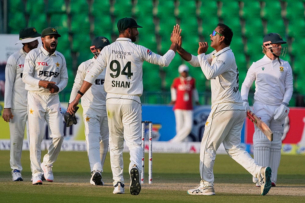 South Africa tour of Pakistan 1st test day 2 photos from Lahore_Noman Ali