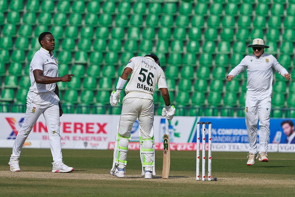 South Africa tour of Pakistan 1st test day 3 photos from Lahore_Kagiso Rabada