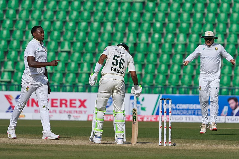 South Africa tour of Pakistan 1st test day 3 photos from Lahore_Kagiso Rabada