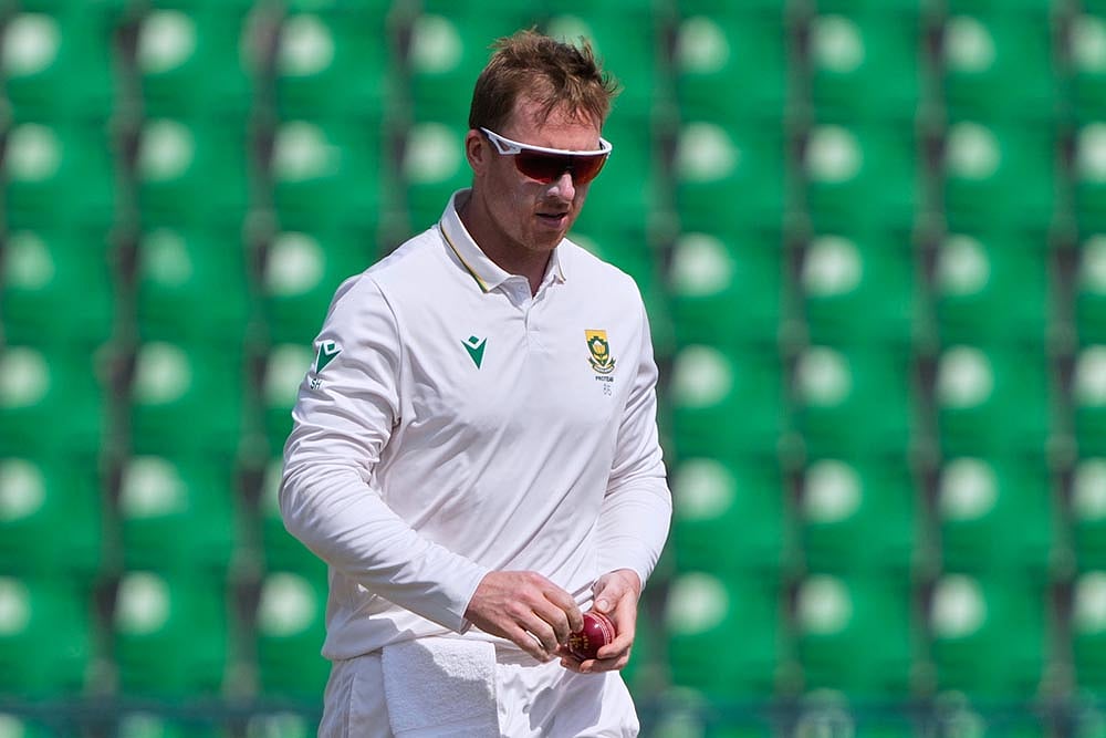 South Africa tour of Pakistan 1st test day 3 photos from Lahore_Simon Harmer